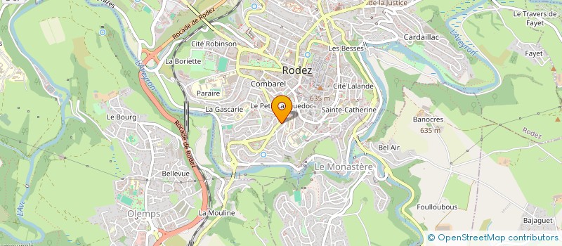 localisation de l'entreprise REY LIONEL  RODEZ
