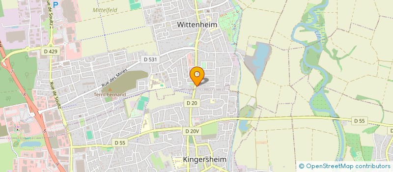 localisation de l'entreprise REY LOCATION à WITTENHEIM