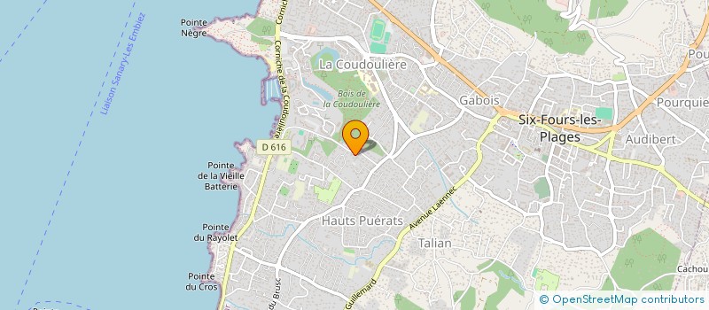localisation de l'entreprise REY NOVATION à SIX-FOURS-LES-PLAGES
