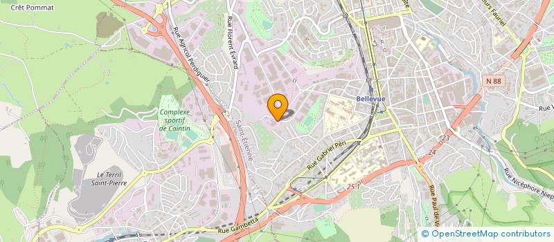 localisation de l'entreprise REY SA à SAINT-ETIENNE