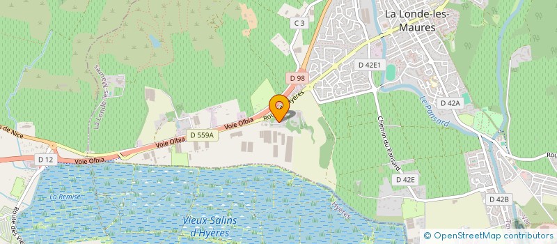 localisation de l'entreprise REY SERVICES à LA LONDE LES MAURES