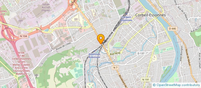 localisation de l'entreprise REY SERVICES INFORMATIQUES à CORBEIL-ESSONNES