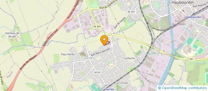 localisation de l'entreprise REYA  SANTES