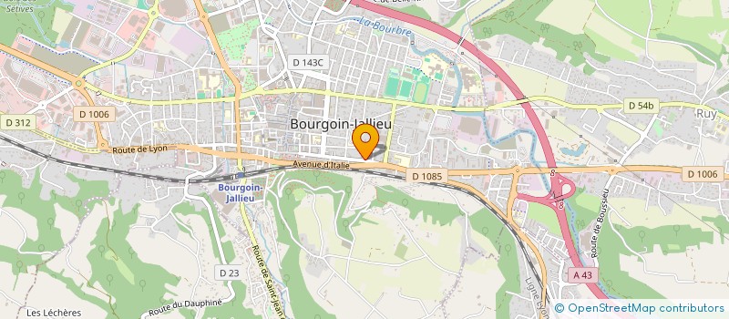 localisation de l'entreprise REYBA à BOURGOIN-JALLIEU
