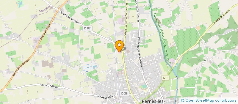 localisation de l'entreprise REYBAUD LOISIRS MOTOCULTURE à PERNES-LES-FONTAINES