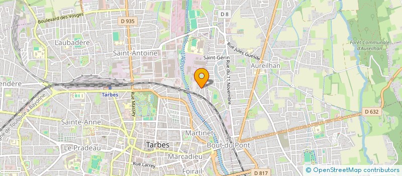 localisation de l'entreprise REYCA ELECTRICITE  TARBES