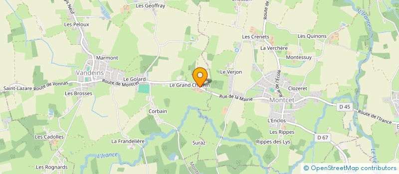localisation de l'entreprise REYDELLET à VANDEINS
