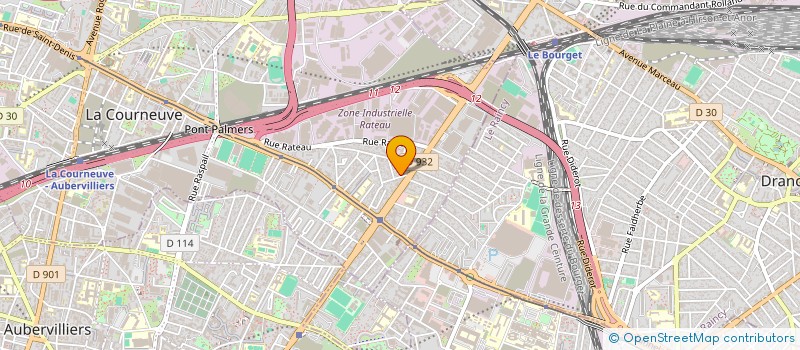 localisation de l'entreprise REYERS SERVICES  LA COURNEUVE