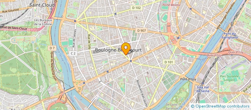 localisation de l'entreprise REYES INVESTISSEMENTS à BOULOGNE-BILLANCOURT