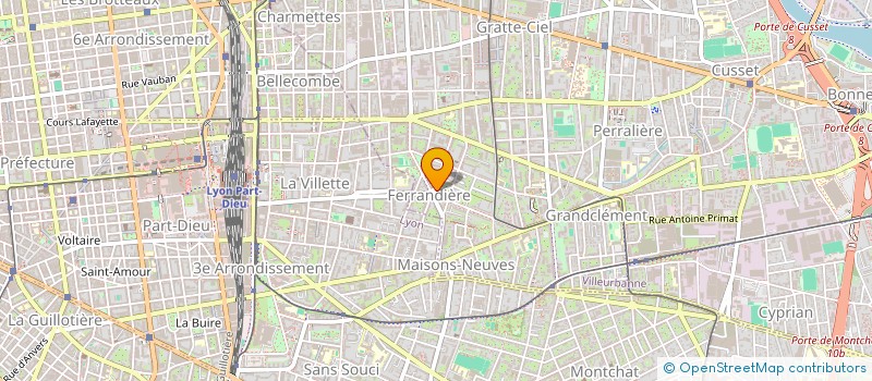 localisation de l'entreprise REYKOU  VILLEURBANNE