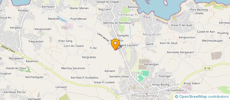 localisation de l'entreprise REYMEA  PLOUGUERNEAU