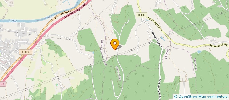 localisation de l'entreprise REYMONDIE LAVIGNAC PEYROUX  ST-LEON SUR L ISLE