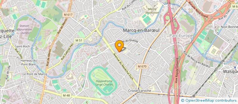 localisation de l'entreprise REYNAERT CONSULTING à MARCQ-EN-BARŒUL