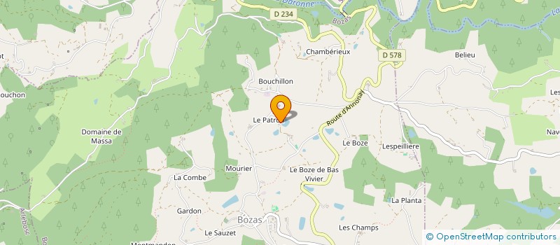localisation de l'entreprise REYNAUD à BOZAS