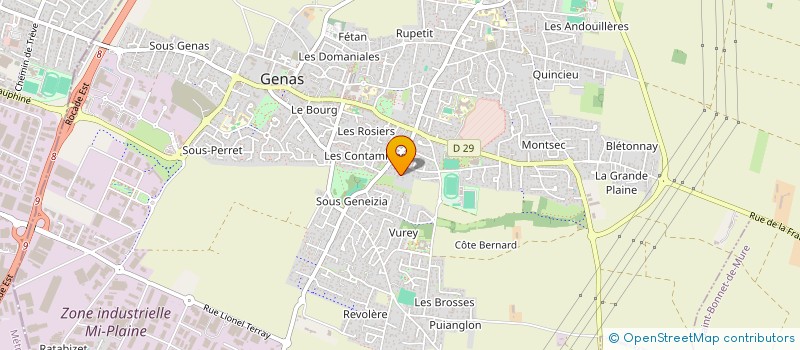 localisation de l'entreprise REYNAUD AND CO à GENAS