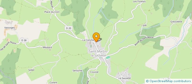 localisation de l'entreprise REYNAUD BEATRICE à SAINT-MARTIN-LA-SAUVETE