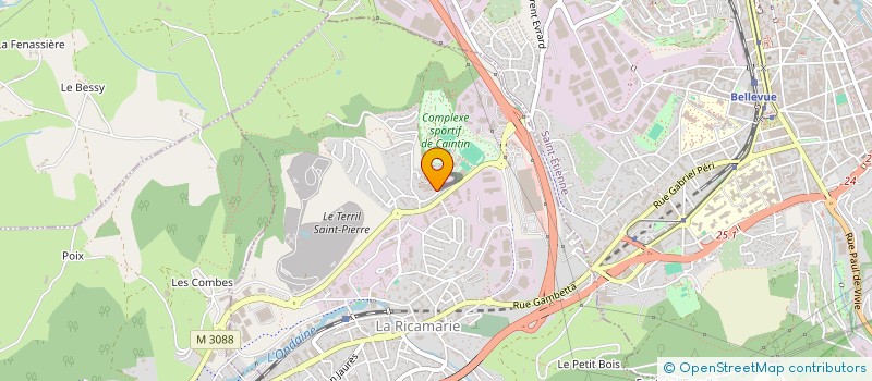 localisation de l'entreprise REYNAUD CONCEPT PAYSAGE  LA RICAMARIE