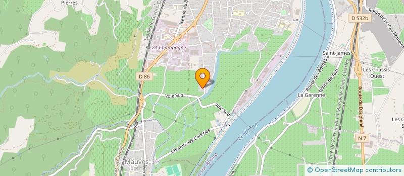 localisation de l'entreprise REYNAUD ELECTRICITE à TOURNON-SUR-RHONE