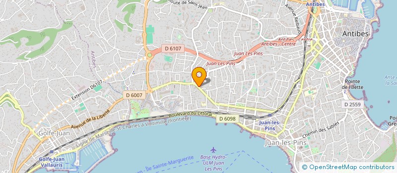 localisation de l'entreprise REYNAUD ET COMPAGNIE à ANTIBES