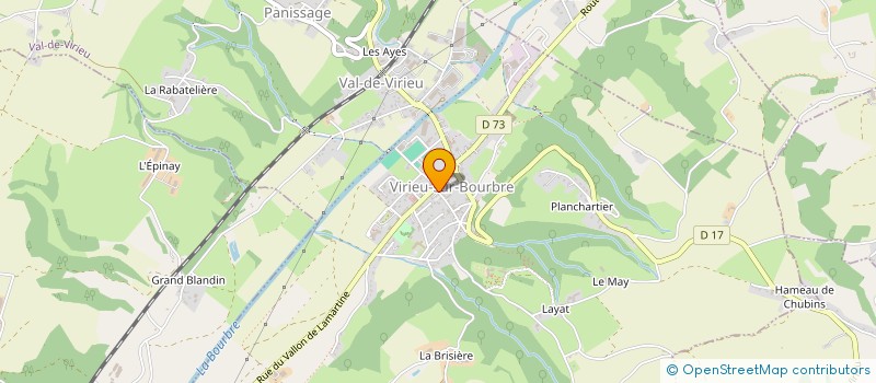 localisation de l'entreprise REYNAUD-JOURNAL ASSURANCES  VAL-DE-VIRIEU