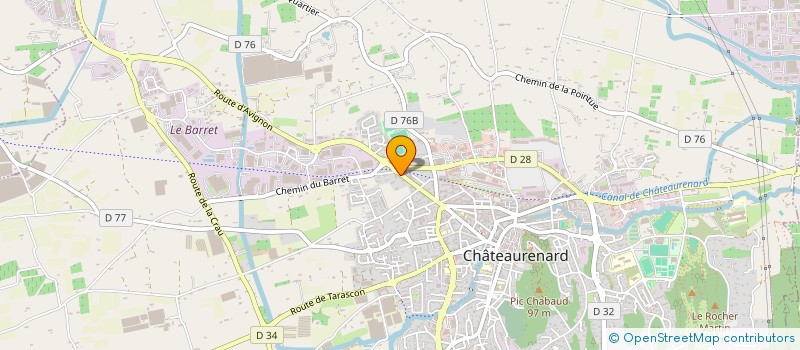 localisation de l'entreprise REYNAUD SA à CHATEAURENARD