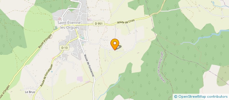 localisation de l'entreprise REYNAUD SANTACREU HABITAT à SAINT-ETIENNE-LES-ORGUES