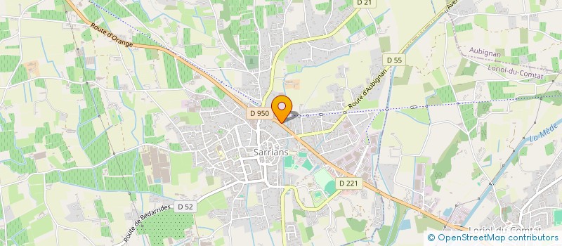 localisation de l'entreprise REYNIER AGENCEUR  SARRIANS