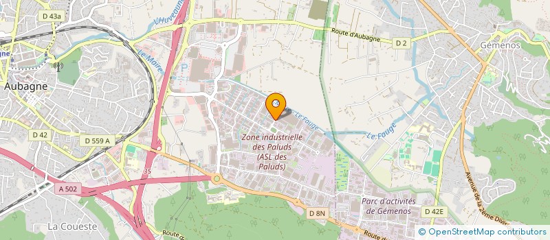 localisation de l'entreprise REYNIER FERRERO DISTRIBUTION à AUBAGNE
