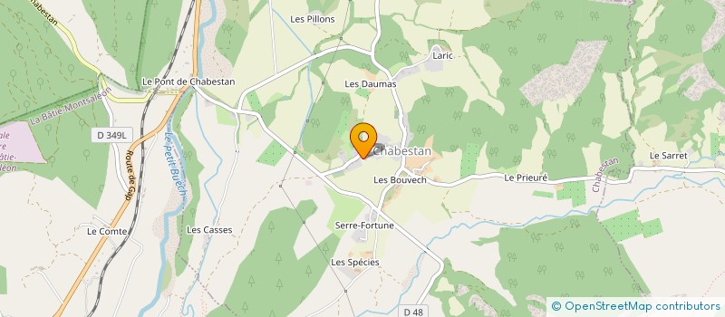 localisation de l'entreprise REYNOUARD YOAN ELECTRICITE  CHABESTAN