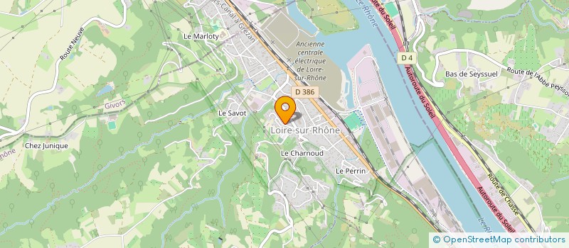 localisation de l'entreprise REYPLAST  LOIRE-SUR-RHONE