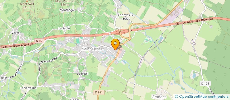 localisation de l'entreprise REYSABELLE  MESSEY-SUR-GROSNE