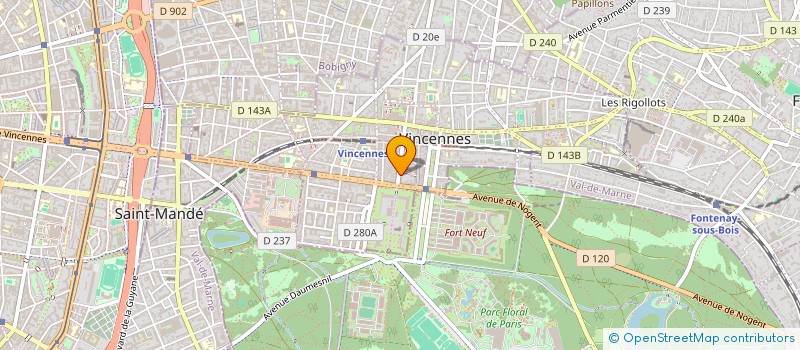 localisation de l'entreprise REYSSIER AML à VINCENNES