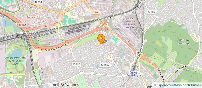 localisation de l'entreprise REZ TRANSPORT à LIMEIL-BREVANNES