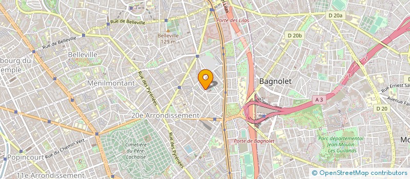 localisation de l'entreprise REZA  PARIS