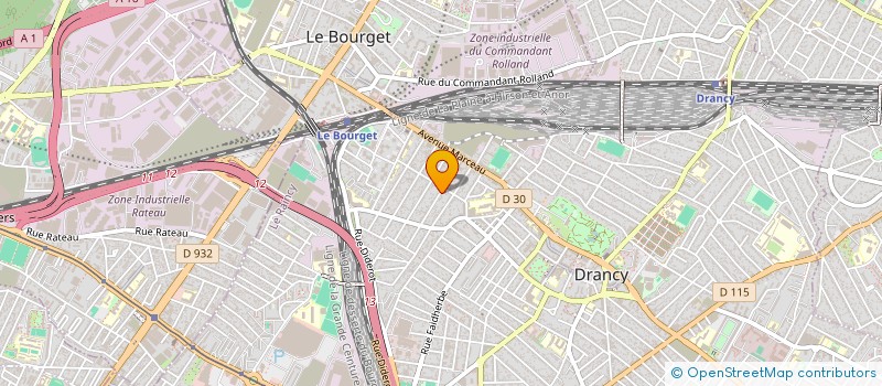 localisation de l'entreprise REZA à DRANCY
