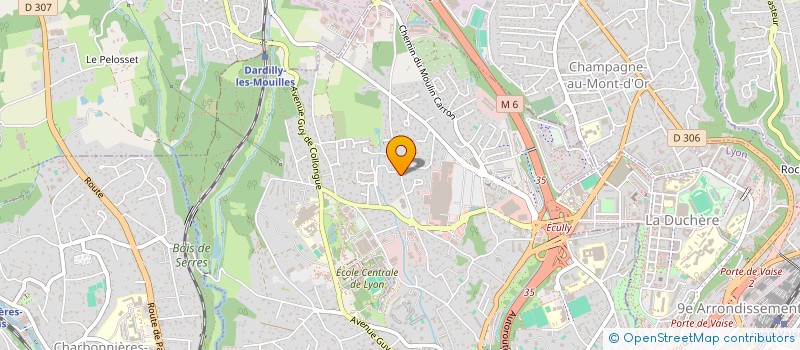 localisation de l'entreprise REZA  ECULLY