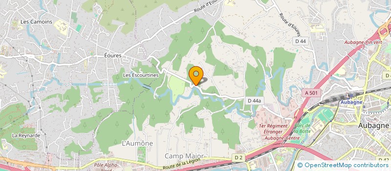 localisation de l'entreprise REZA INVEST à AUBAGNE