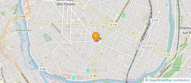localisation de l'entreprise REZIDOR COUVERTURE à SAINT-MAUR-DES-FOSSES