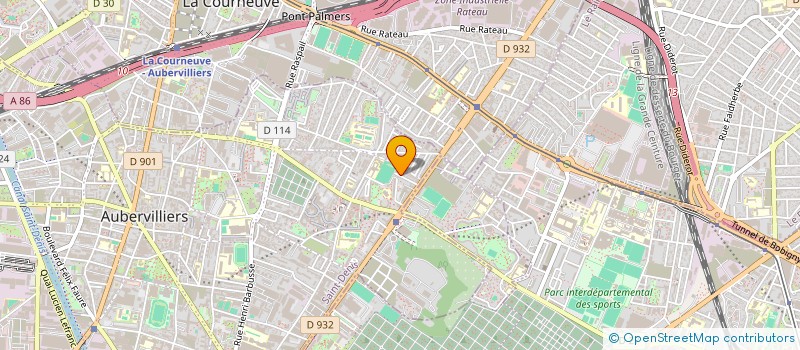 localisation de l'entreprise REZO IMMO  AUBERVILLIERS