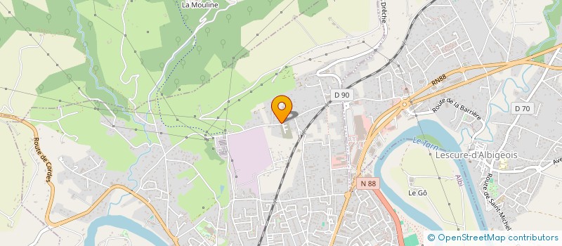 localisation de l'entreprise REZO-IMMOBILIER à ALBI