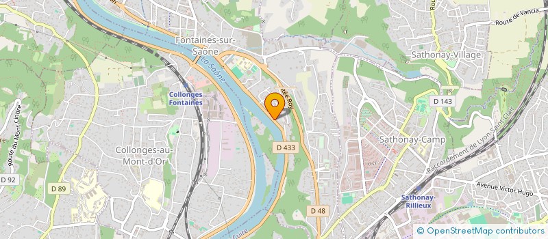 localisation de l'entreprise REZO MANAGEMENT  FONTAINES-SUR-SAONE