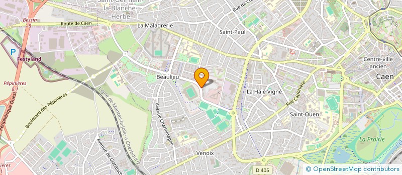 localisation de l'entreprise REZO'MINOTS EVEIL ET SOIN à CAEN