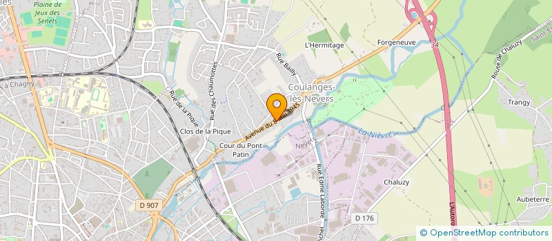 localisation de l'entreprise REZO'NANCES  COULANGES-LES-NEVERS