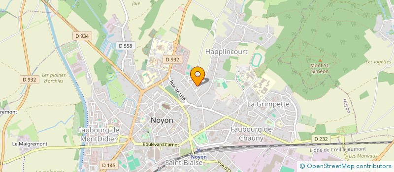 localisation de l'entreprise REZO SOUTIEN  NOYON