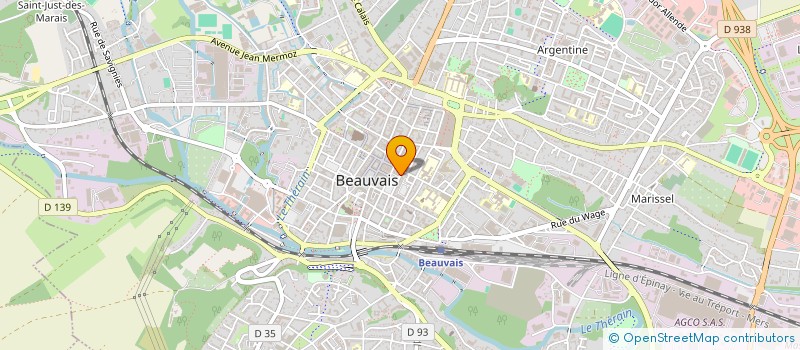 localisation de l'entreprise REZOFINANCE & PATRIMOINE  BEAUVAIS