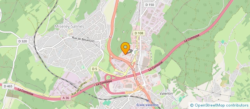 localisation de l'entreprise REZOMIUM  BESANCON