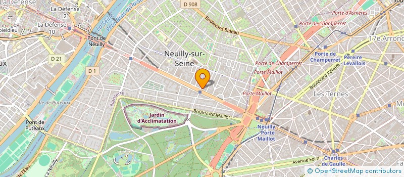 localisation de l'entreprise REZOSIS à NEUILLY-SUR-SEINE