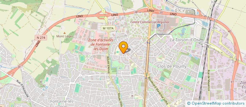 localisation de l'entreprise REZZO SCI  DIJON