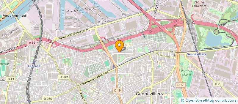 localisation de l'entreprise REZZOUG TAXI à GENNEVILLIERS