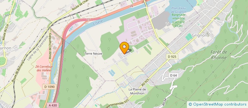 localisation de l'entreprise RF  GILLY-SUR-ISERE